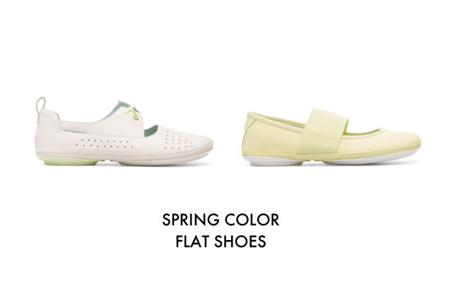 SPRING COLOR FLAT SHOES